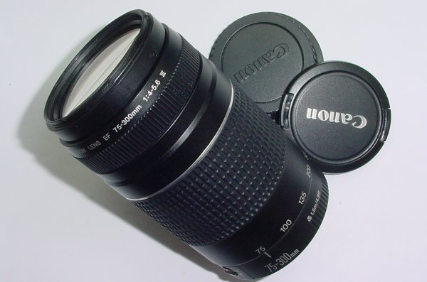 Canon 75-300mm F/4-5.6 III EF Auto Focus Zoom Lens - Mint