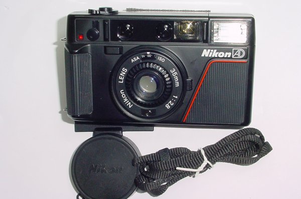 Nikon L35 AD 35mm Film Point and Shoot Compact Camera with 35mm F/2.8 Lens