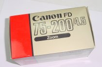 Canon 75-200mm F/4.5 FD MACRO Manual Focus Zoom Lens Excellent