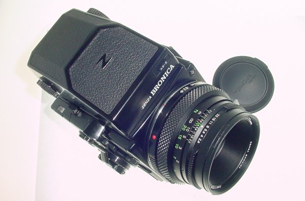 Bronica ETRSi Medium Format Film Camera + Zenzanon 75/2.8 EII Lens