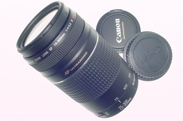 Canon 75-300mm F/4-5.6 III USM EF Auto and manual Focus Zoom Lens