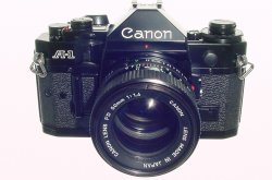Canon A-1 35mm SLR Film Manual Camera with Canon 50mm F/1.4 FD Lens