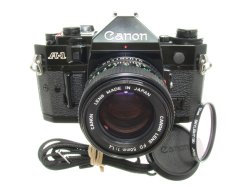 Canon A-1 35mm SLR Film Manual Camera with Canon 50mm F/1.4 FD Lens