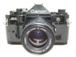 Canon A-1 35mm SLR Film Manual Camera with Canon 50mm F/1.4 FD Lens