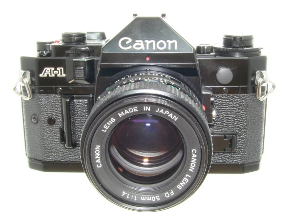 Canon A-1 35mm SLR Film Manual Camera with Canon 50mm F/1.4 FD Lens