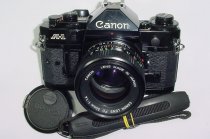 Canon A-1 35mm SLR Film Manual Camera with Canon 50mm F/1.4 FD Lens Excellent