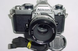 Nikon FM 35mm Film SLR Manual Camera + Nikon 50mm F/2 Nikkor Lens