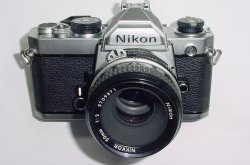 Nikon FM 35mm Film SLR Manual Camera + Nikon 50mm F/2 Nikkor Lens