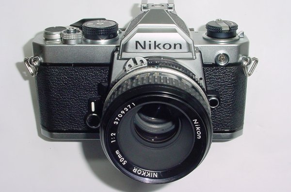 Nikon FM 35mm Film SLR Manual Camera + Nikon 50mm F/2 Nikkor Lens
