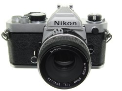 Nikon FM 35mm Film SLR Manual Camera + Nikon 50mm F/2 Nikkor Lens