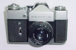 Zenit-B 35mm Film SLR Manual Camera + Industar-50-2 50mm f/3.5 Lens