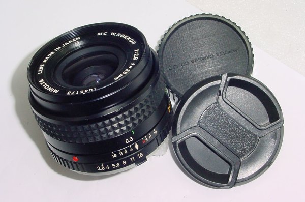 Minolta 35mm F/2.8 MD W.ROKKOR Manual Focus Wide Angle Lens