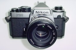 Nikon FE2 35mm Film SLR Manual Camera with Nikon 50mm F/1.8 NIKKOR AI Lens