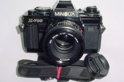 Minolta X-700 35mm Film SLR Manual Camera + Minolta 50mm F/1.7 MD Lens