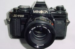 Minolta X-700 35mm Film SLR Manual Camera + Minolta 50mm F/1.7 MD Lens