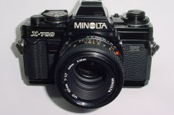 Minolta X-700 35mm Film SLR Manual Camera + Minolta 50mm F/1.7 MD Lens