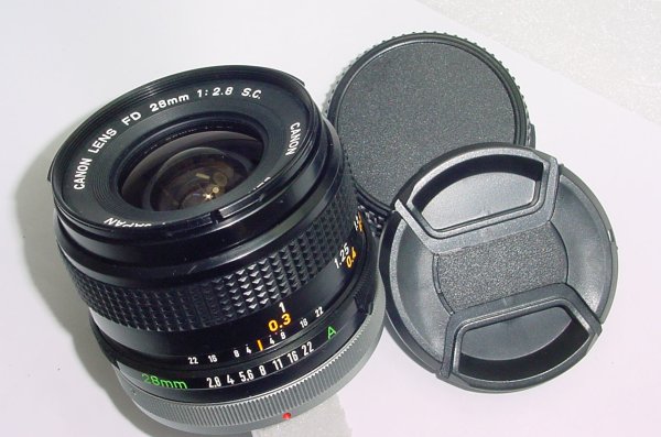 Canon 28mm F/2.8 FD S.C. Wide Angle Manual Focus Lens