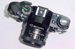 Canon AE-1 Program 35mm SLR Film Manual Camera + Canon 50/1.8 FD Lens in Black