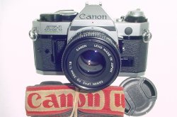 Canon AE-1 Program 35mm SLR Film Manual Camera + Canon 50/1.8 FD Lens