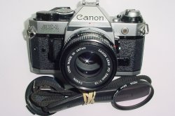 Canon AE-1 Program 35mm SLR Film Manual Camera + Canon 50mm F/1.8 FD Lens - Ex++