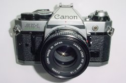 Canon AE-1 Program 35mm SLR Film Manual Camera + Canon 50mm F/1.8 FD Lens - Ex++