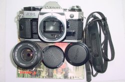 Canon AE-1 Program 35mm SLR Film Manual Camera + Canon 50mm F/1.8 FD Lens