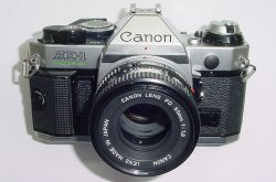 Canon AE-1 Program 35mm SLR Film Manual Camera + Canon 50mm F/1.8 FD Lens