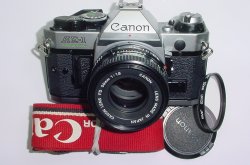 Canon AE-1 Program 35mm SLR Film Manual Camera + Canon 50mm F/1.8 FD Lens