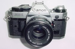 Canon AE-1 Program 35mm SLR Film Manual Camera + Canon 50mm F/1.8 FD Lens