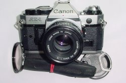Canon AE-1 Program 35mm SLR Film Manual Camera + Canon 50mm F/1.8 FD Lens