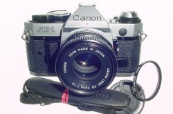 Canon AE-1 Program 35mm SLR Film Manual Camera + Canon 50mm F/1.8 FD Lens