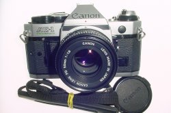 Canon AE-1 Program 35mm SLR Film Manual Camera + Canon 50mm F/1.8 FD Lens