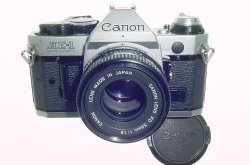Canon AE-1 Program 35mm SLR Film Manual Camera + Canon 50mm F/1.8 FD Lens