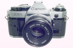 Canon AE-1 Program 35mm SLR Film Manual Camera + Canon 50mm F/1.8 FD Lens
