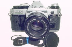 Canon AE-1 Program 35mm SLR Film Manual Camera + Canon 50mm F/1.8 FD Lens