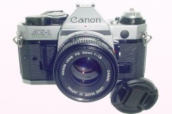 Canon AE-1 Program 35mm SLR Film Manual Camera + Canon 50mm F/1.8 FD Lens