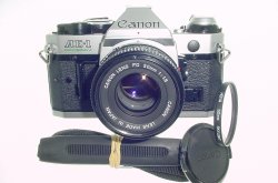 Canon AE-1 Program 35mm SLR Film Manual Camera + Canon 50mm F/1.8 FD Lens