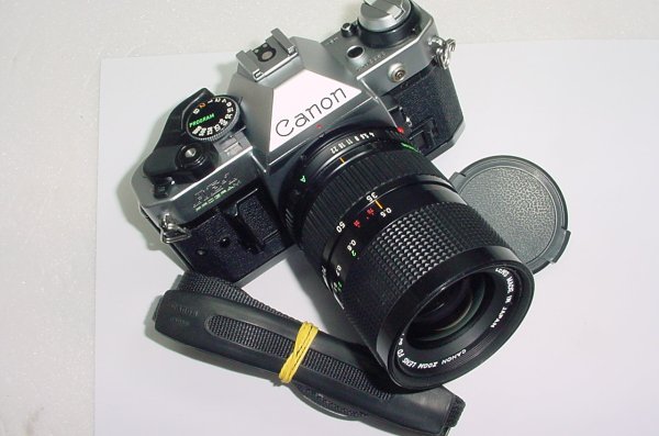 Canon AE-1 Program 35mm Film SLR Camera + Canon 35-70mm f/3.5-4.5 FD Zoom Lens