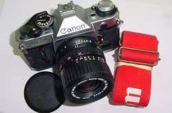 Canon AE-1 Program 35mm Film SLR Camera + Canon 35-70mm f/3.5-4.5 FD Zoom Lens