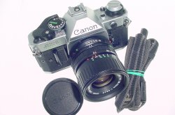 Canon AE-1 Program 35mm Film SLR Camera + Canon 35-70mm f/3.5-4.5 FD Zoom Lens
