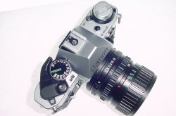 Canon AE-1 Program 35mm Film SLR Camera + Canon 35-70mm f/3.5-4.5 FD Zoom Lens