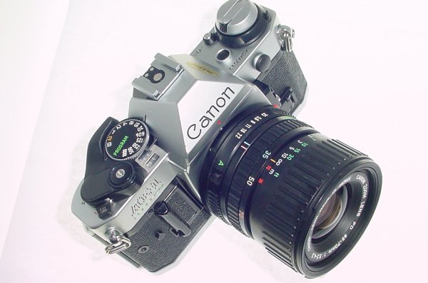 Canon AE-1 Program 35mm Film SLR Camera + Canon 35-70mm f/3.5-4.5 FD Zoom Lens