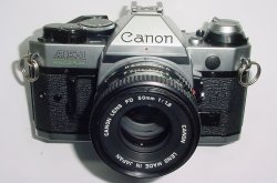 Canon AE-1 Program 35mm SLR Film Manual Camera + Canon 50mm F/1.8 FD S.C. Lens