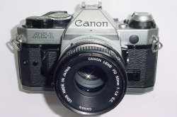 Canon AE-1 Program 35mm SLR Film Manual Camera + Canon 50mm F/1.8 FD S.C. Lens