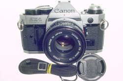 Canon AE-1 Program 35mm SLR Film Manual Camera + Canon 50mm F/1.8 FD Lens