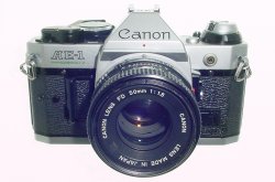 Canon AE-1 Program 35mm SLR Film Manual Camera + Canon 50mm F/1.8 FD Lens