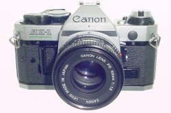 Canon AE-1 Program 35mm SLR Film Manual Camera + Canon 50mm F/1.8 FD Lens