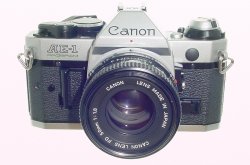 Canon AE-1 Program 35mm SLR Film Manual Camera + Canon 50mm F/1.8 FD Lens