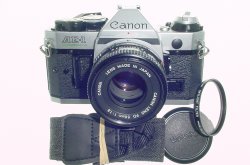 Canon AE-1 Program 35mm SLR Film Manual Camera + Canon 50mm F/1.8 FD Lens