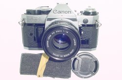 Canon AE-1 Program 35mm SLR Film Manual Camera + Canon 50mm F/1.8 FD Lens